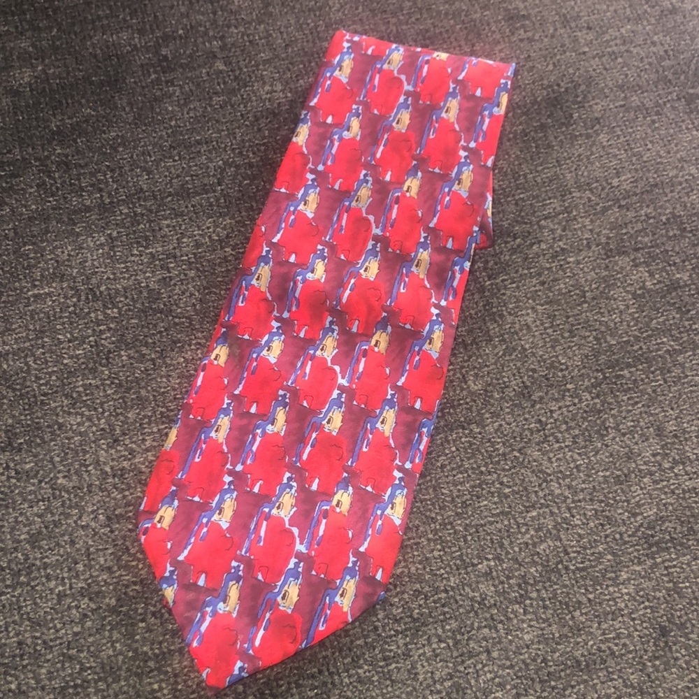 Vintage J. Garcia Red, Blue and Green California Mission Collection 19 Tie